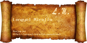Lengyel Mirella névjegykártya