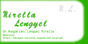 mirella lengyel business card